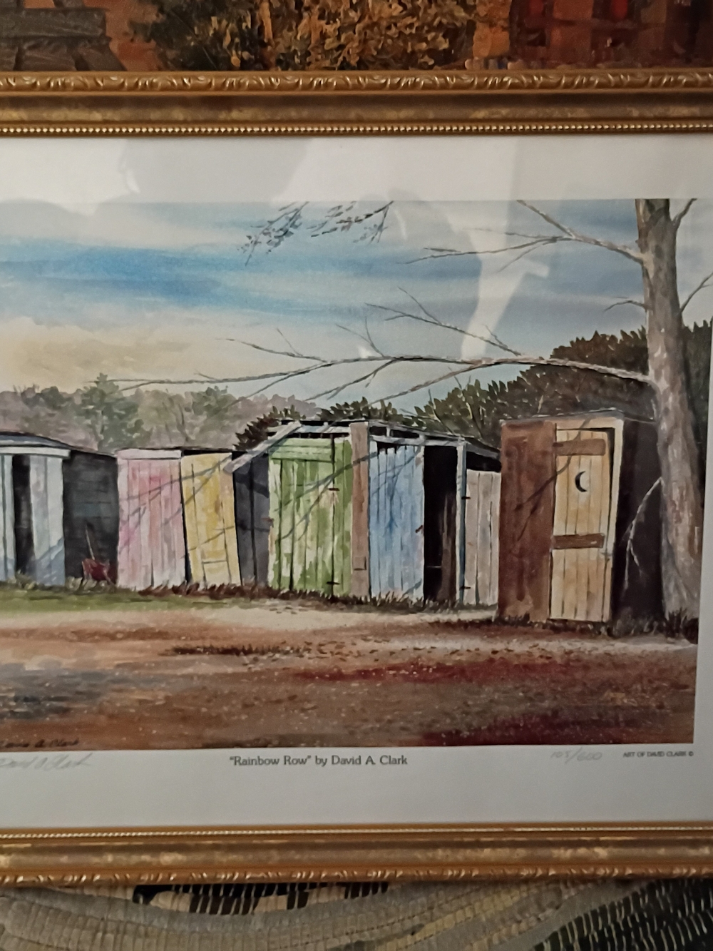 'Rainbow Row' Framed Home Art Print - Multi-Color